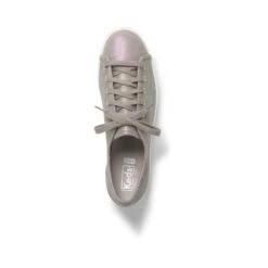 Keds Triple Kick Grey Iridescent Leather Lace-Up Platform Sneaker 9 Keds Triple Kick Grey Iridescent Leather Lace-Up Platform Sneaker -Wonders Shop kedtripleki05b