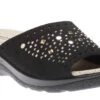 Slide Black Studded Slide Sandal 1 Slide Black Studded Slide Sandal -Wonders Shop lady817031801