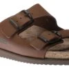 Mephisto Harmony Brown Nubuck Leather Slide Sandal 1 Mephisto Harmony Brown Nubuck Leather Slide Sandal -Wonders Shop mepharmony02