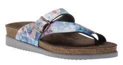 Mephisto Helen Sky Blue Lagoon Patent Thong Sandal