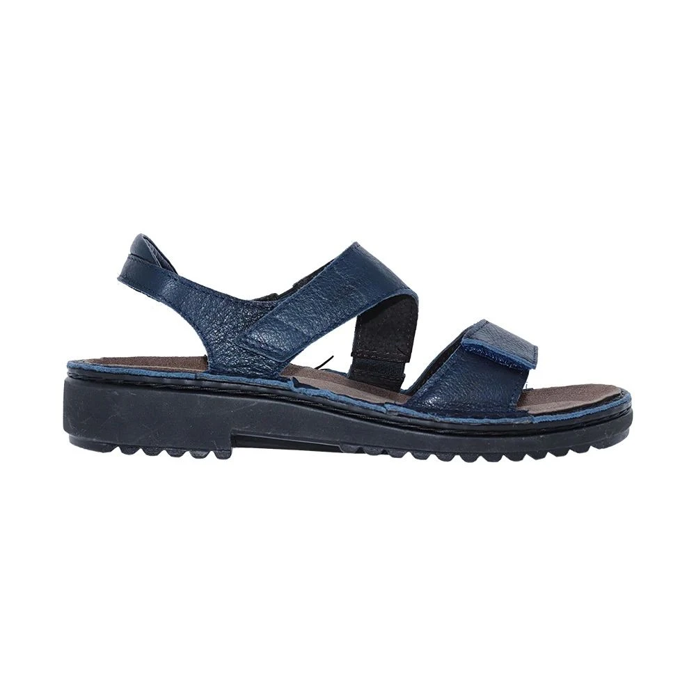 Enid Blue Leather Snadal 4 Enid Blue Leather Snadal - Image 2