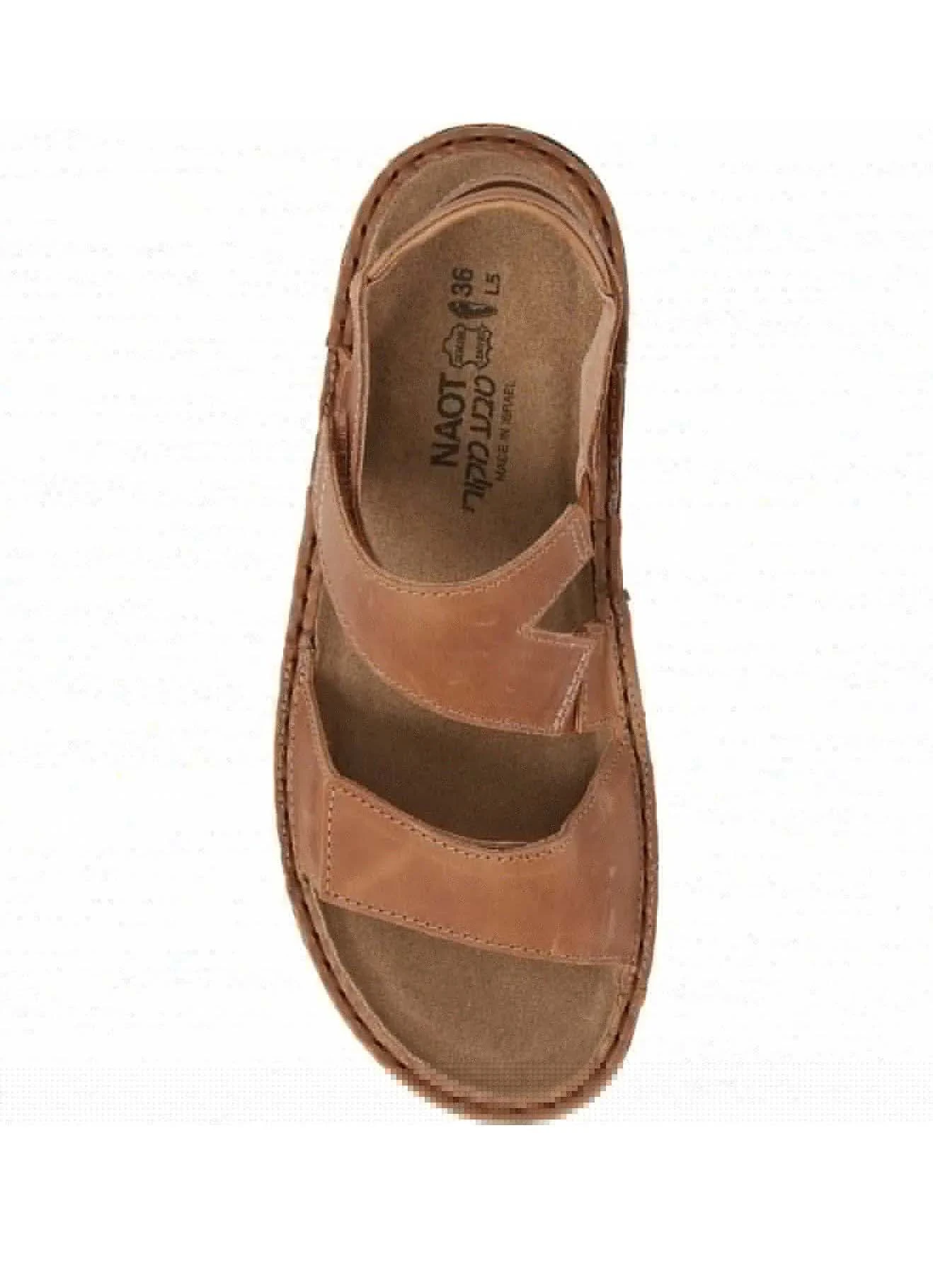 Enid Brown Leather Sandal 4 Enid Brown Leather Sandal - Image 2