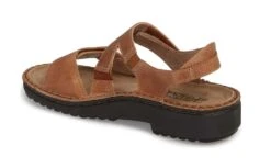 Enid Brown Leather Sandal 10 Enid Brown Leather Sandal -Wonders Shop naoenide69e