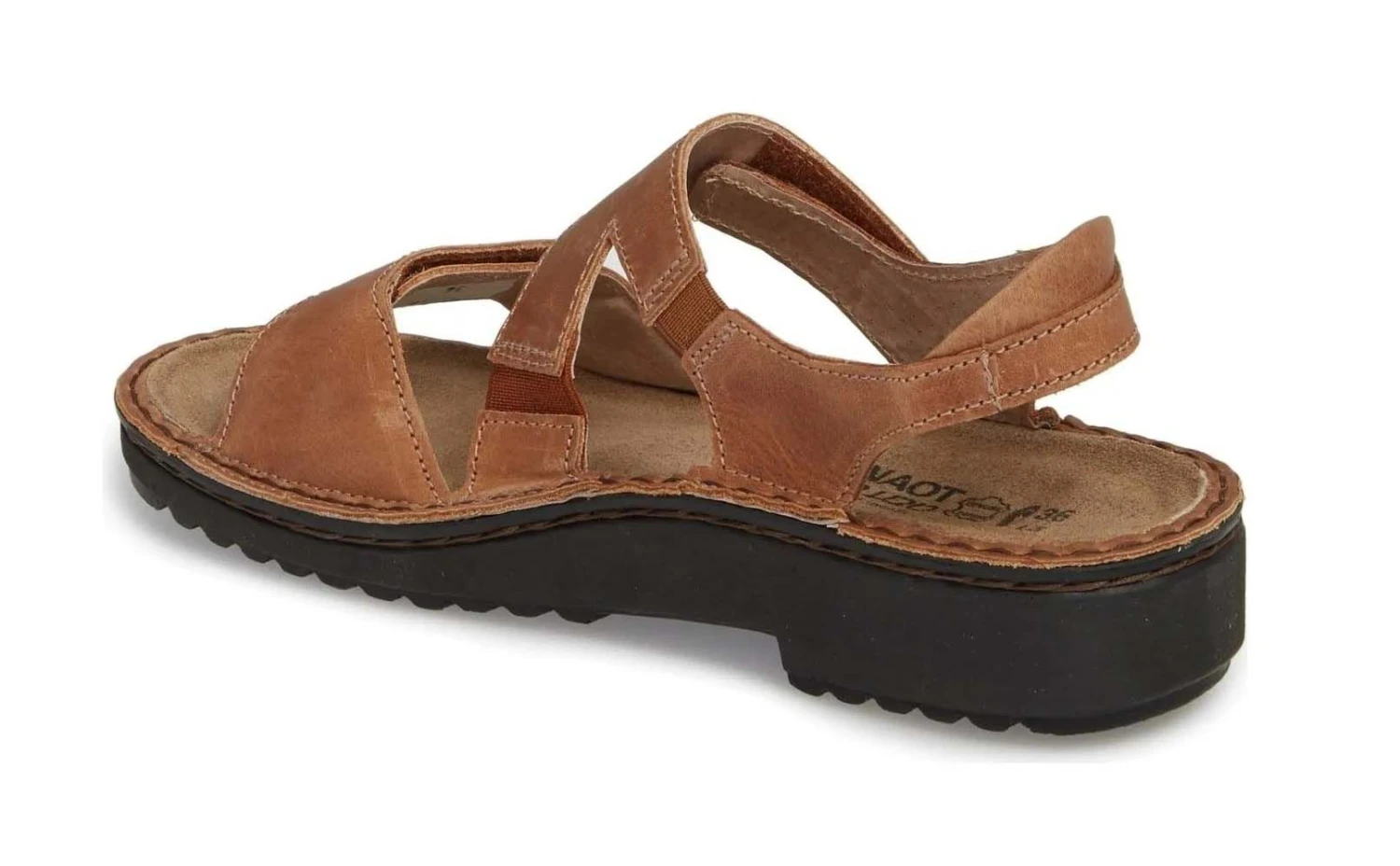 Enid Brown Leather Sandal 6 Enid Brown Leather Sandal - Image 4
