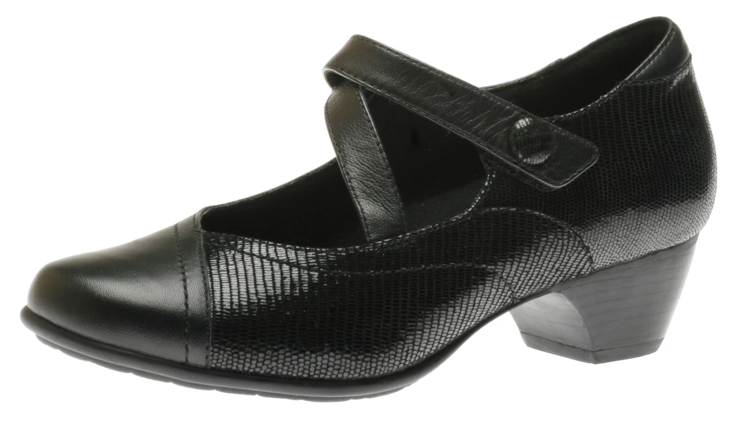 Portia Black Mary Jane Low Heel 3 Portia Black Mary Jane Low Heel