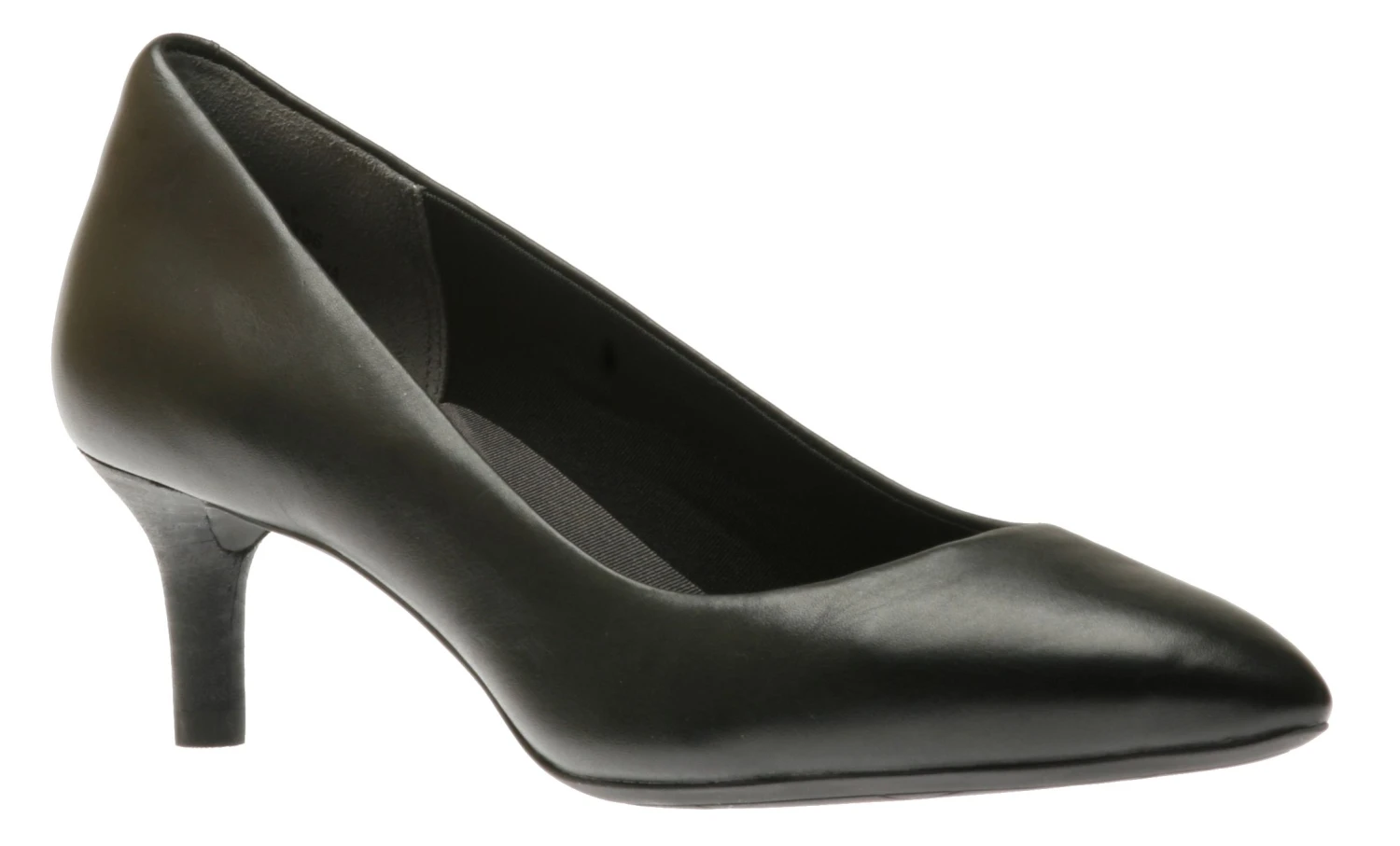 Rockport Total Motion Kalila Black Leather Kitten Heel Pointy Toe Dress Pump 3 Rockport Total Motion Kalila Black Leather Kitten Heel Pointy Toe Dress Pump