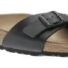 Birkenstock Madrid Birko-Flor Black Slide Sandal
