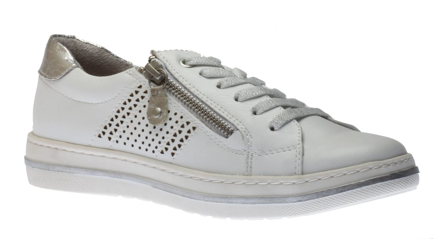 RELIFE R4042 White Silver Lace-Up Sneaker 3 RELIFE R4042 White Silver Lace-Up Sneaker