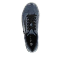 Remonte Ottawa Black Leather Zipper Lace-Up Sneaker 8 Remonte Ottawa Black Leather Zipper Lace-Up Sneaker -Wonders Shop remd070000c