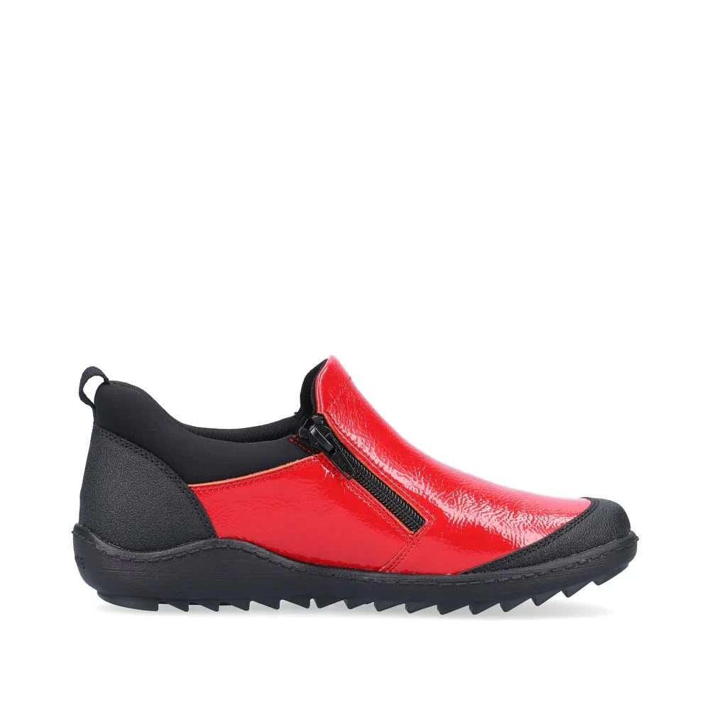 Remonte Jura Scuba Red Patent Slip-On Walking Shoe 4 Remonte Jura Scuba Red Patent Slip-On Walking Shoe - Image 2