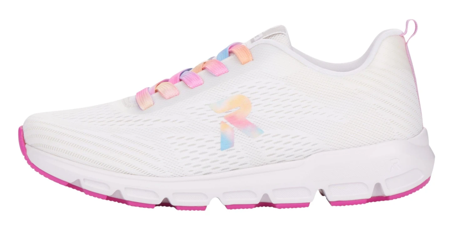 Sportec10 White Rainbow Lace-Up Sneaker 4 Sportec10 White Rainbow Lace-Up Sneaker - Image 2