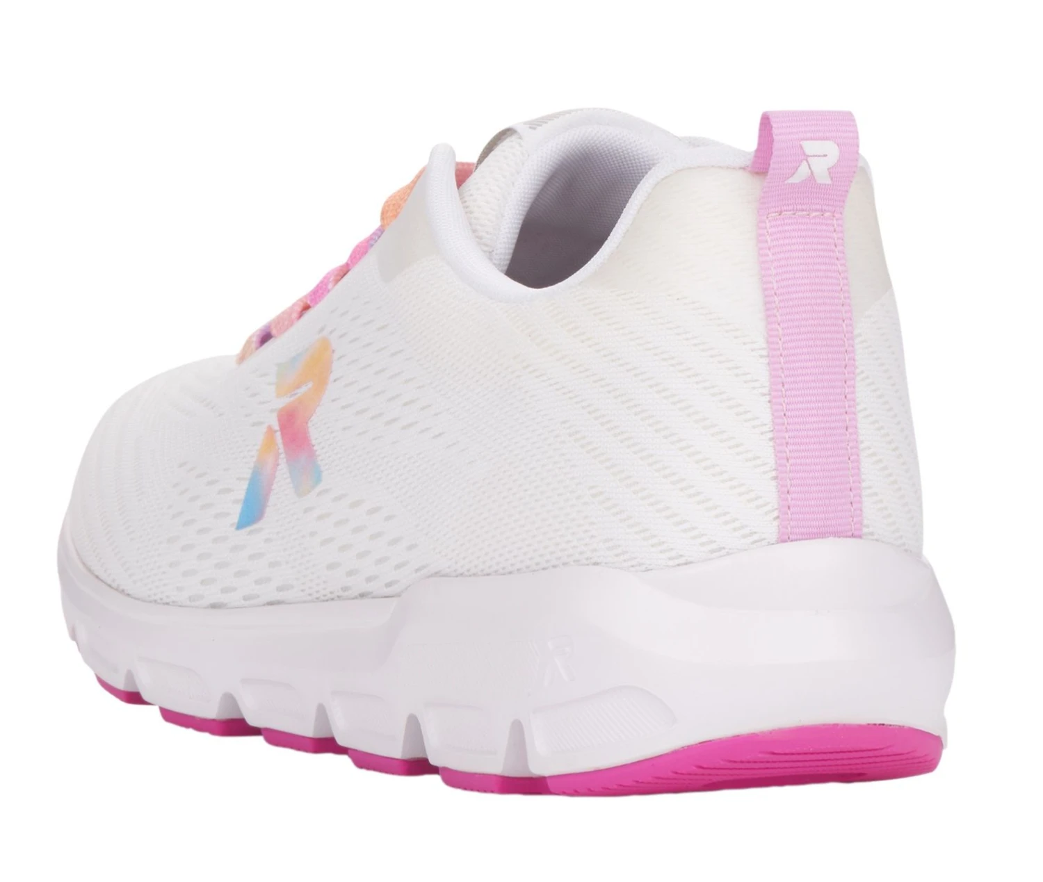 Sportec10 White Rainbow Lace-Up Sneaker 5 Sportec10 White Rainbow Lace-Up Sneaker - Image 3