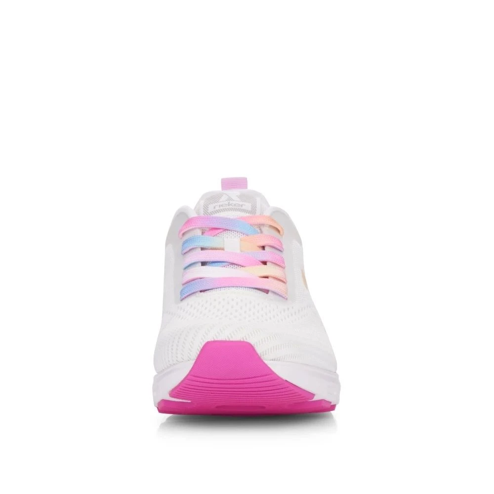 Sportec10 White Rainbow Lace-Up Sneaker 8 Sportec10 White Rainbow Lace-Up Sneaker - Image 6