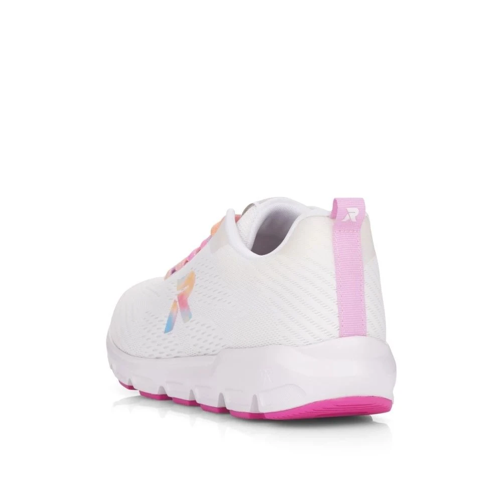 Sportec10 White Rainbow Lace-Up Sneaker 9 Sportec10 White Rainbow Lace-Up Sneaker - Image 7