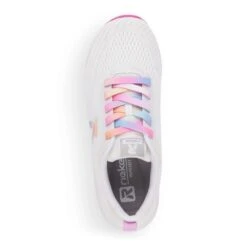 Sportec10 White Rainbow Lace-Up Sneaker 19 Sportec10 White Rainbow Lace-Up Sneaker -Wonders Shop rev4040480h