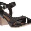 Remonte Talamon Black White Polka Dot Block Heel Sandal 2 Remonte Talamon Black White Polka Dot Block Heel Sandal -Wonders Shop ried215102