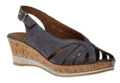 Remonte Houston Blue Wedge Sandal
