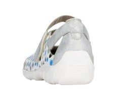 Remonte Space White Silver Blue Dot Cutout Mary Jane Flat Shoe 7 Remonte Space White Silver Blue Dot Cutout Mary Jane Flat Shoe -Wonders Shop rier342782c