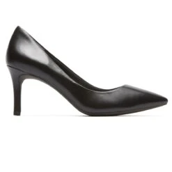 Rockport Total Motion Black Leather Pointed Toe Heel Dress Pump 7 Rockport Total Motion Black Leather Pointed Toe Heel Dress Pump -Wonders Shop roca1180001a