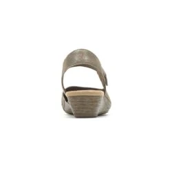 Rockport Judson Metallic Perforated Leather Wedge Sandal -Wonders Shop rocjudsons11c