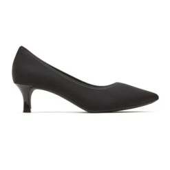 Rockport Total Motion Kaiya Black Elastic Kitten Heel Pointed Toe Dress Pump 8 Rockport Total Motion Kaiya Black Elastic Kitten Heel Pointed Toe Dress Pump -Wonders Shop rockaiya01c