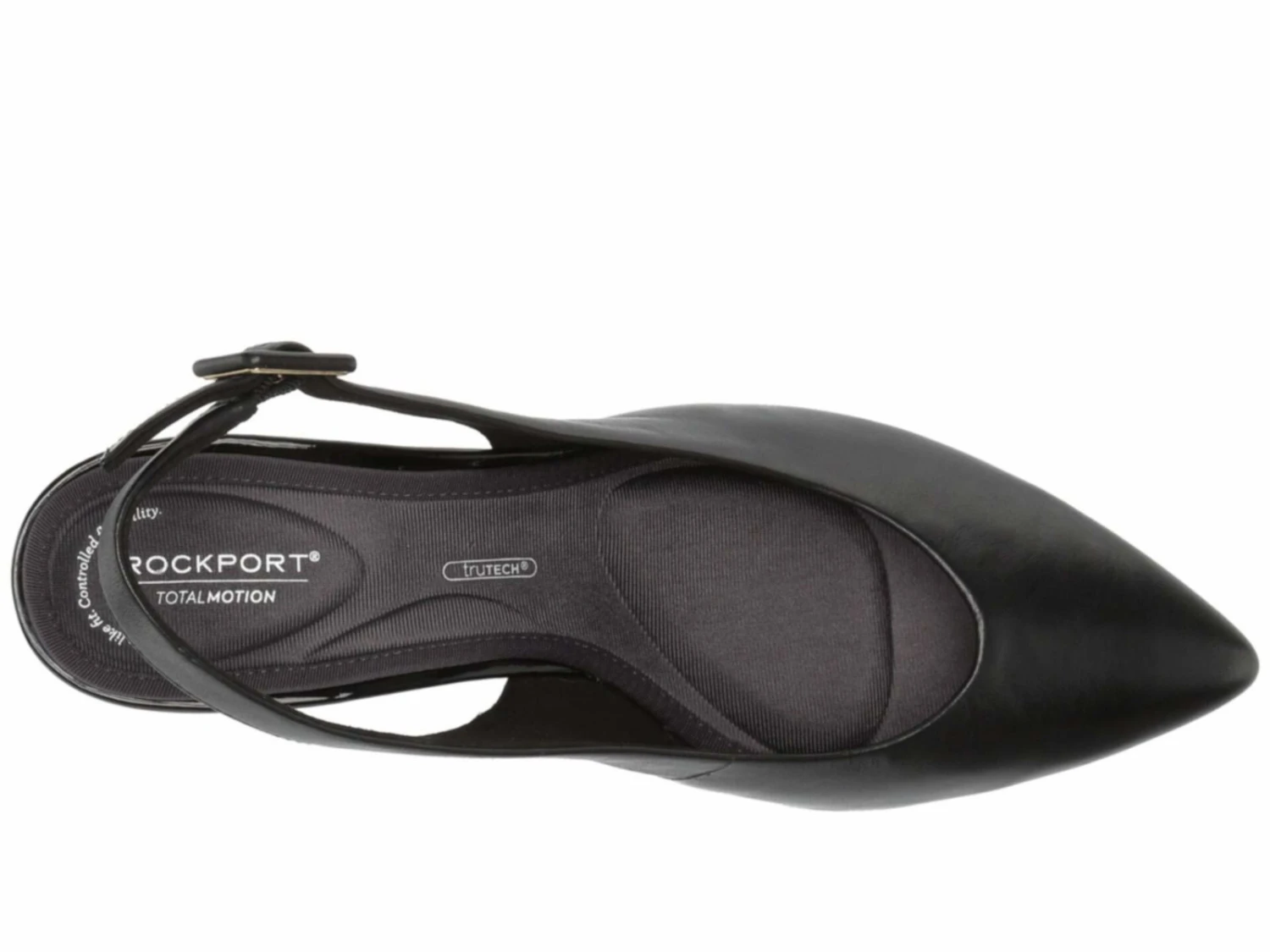 Rockport Saleya Black Leather Dress Slingback Pump 5 Rockport Saleya Black Leather Dress Slingback Pump - Image 3
