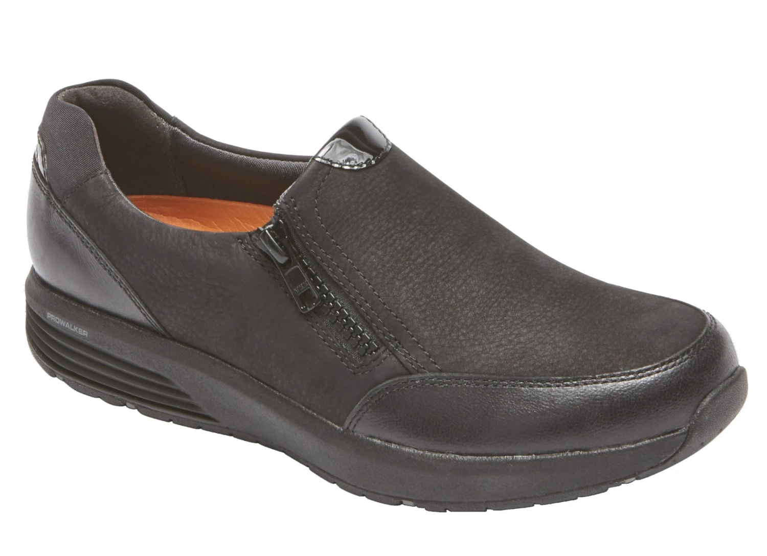 Rockport Trustride Black Side Zipper Slip-On Sneaker 4 Rockport Trustride Black Side Zipper Slip-On Sneaker - Image 2