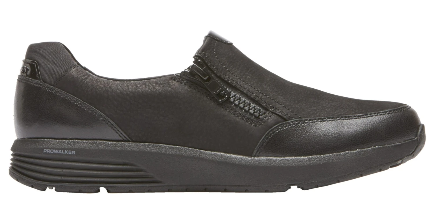 Rockport Trustride Black Side Zipper Slip-On Sneaker 5 Rockport Trustride Black Side Zipper Slip-On Sneaker - Image 3