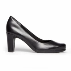 Rockport Total Motion Black Leather Heel Dress Pump