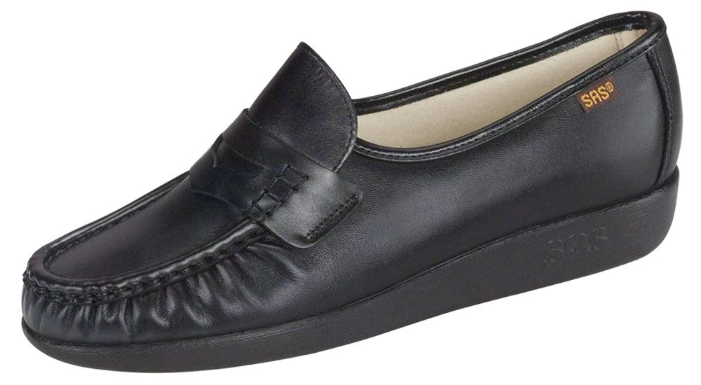 Classic Black Leather Slip-On Loafer 6 Classic Black Leather Slip-On Loafer - Image 4