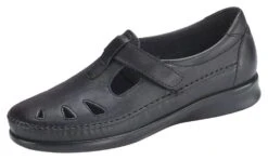 Roamer Black Leather Slip-On Loafer -Wonders Shop sasroamer01c