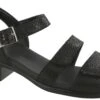Savannah Black Leather Heel Strap Sandal 2 Savannah Black Leather Heel Strap Sandal -Wonders Shop sassavannah01