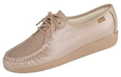 Siesta Mocha Leather Lace-Up Loafer 9 Siesta Mocha Leather Lace-Up Loafer -Wonders Shop sassiesta07c