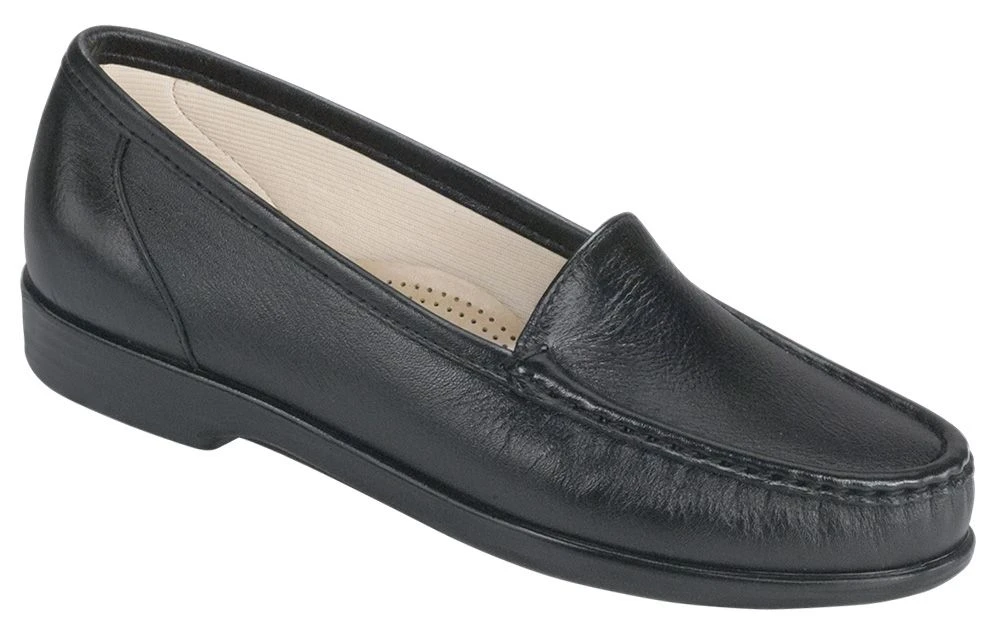 Simplify Black Leather Slip On Loafer 3 Simplify Black Leather Slip On Loafer