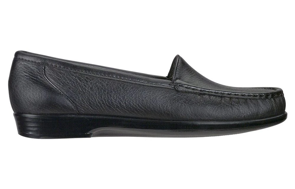 Simplify Black Leather Slip On Loafer 4 Simplify Black Leather Slip On Loafer - Image 2