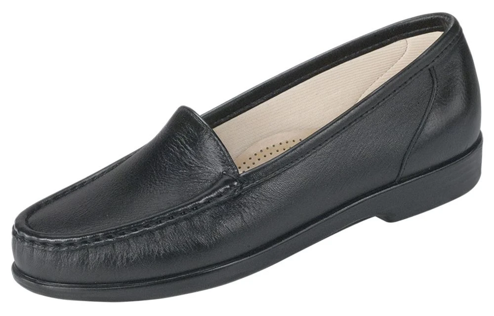 Simplify Black Leather Slip On Loafer 6 Simplify Black Leather Slip On Loafer - Image 4
