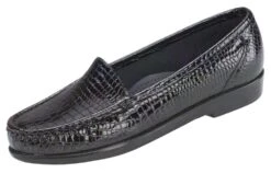 Simplify Black Croc Slip On Loafer -Wonders Shop sassimplify31c
