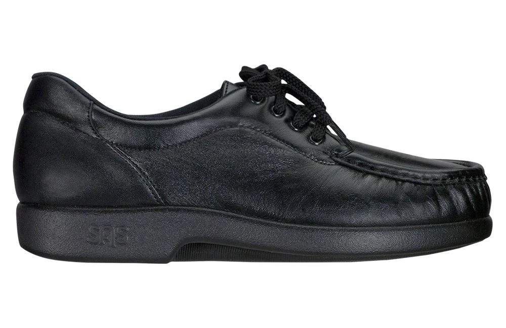 Take Time Black Leather Lace-Up Loafer 4 Take Time Black Leather Lace-Up Loafer - Image 2