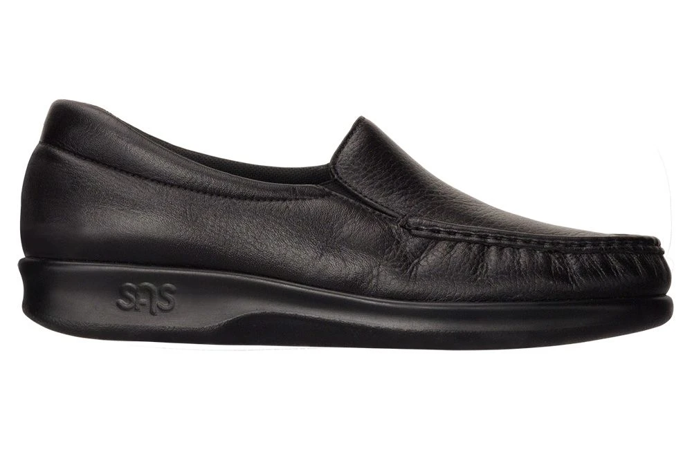 Twin Black Leather Slip-On Loafer 4 Twin Black Leather Slip-On Loafer - Image 2