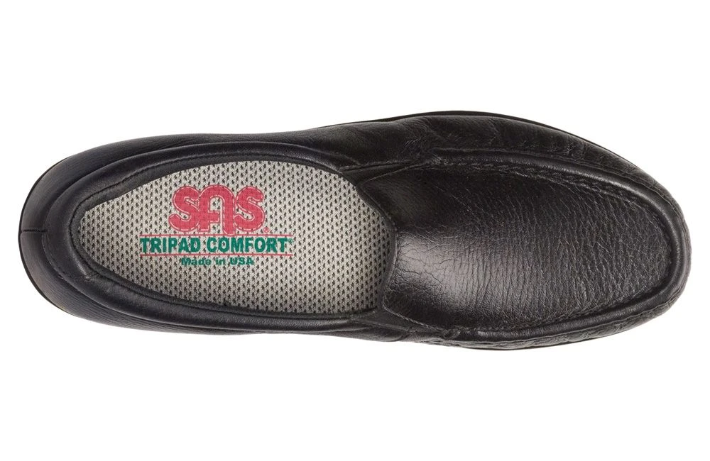 Twin Black Leather Slip-On Loafer 5 Twin Black Leather Slip-On Loafer - Image 3