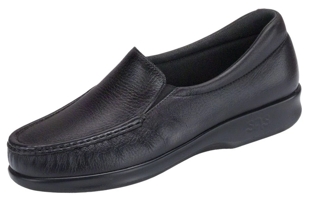 Twin Black Leather Slip-On Loafer 6 Twin Black Leather Slip-On Loafer - Image 4